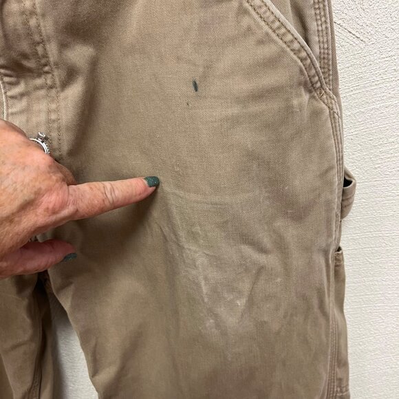 Carhartt Men's Utility Cargo Work Pants in Brown/Khaki Size 34x34 - Picture 4 of 7
